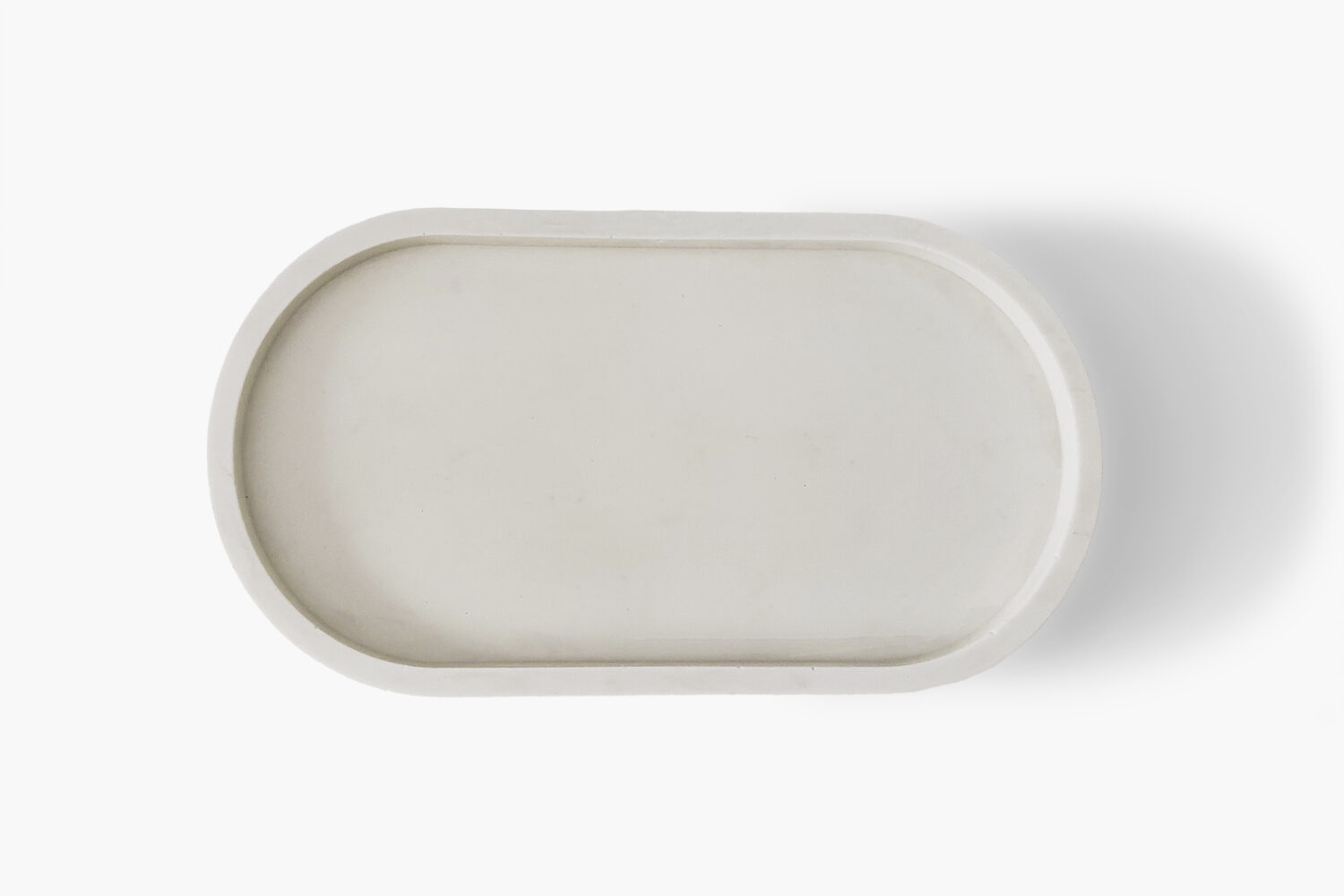Sand White Pill Shaped Tray