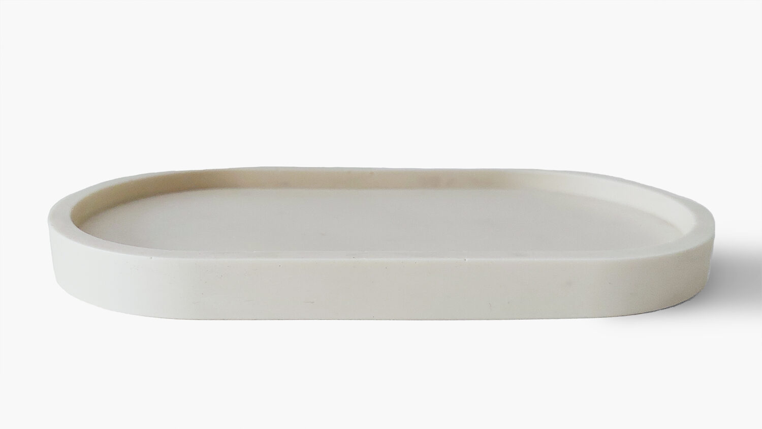 Sand White Pill Shaped Tray - Image 2