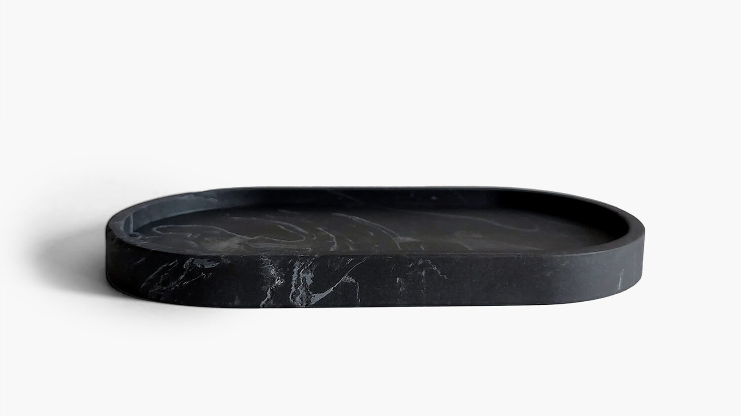 Marble Pill Shaped Tray - Nightfall Mist - Image 2