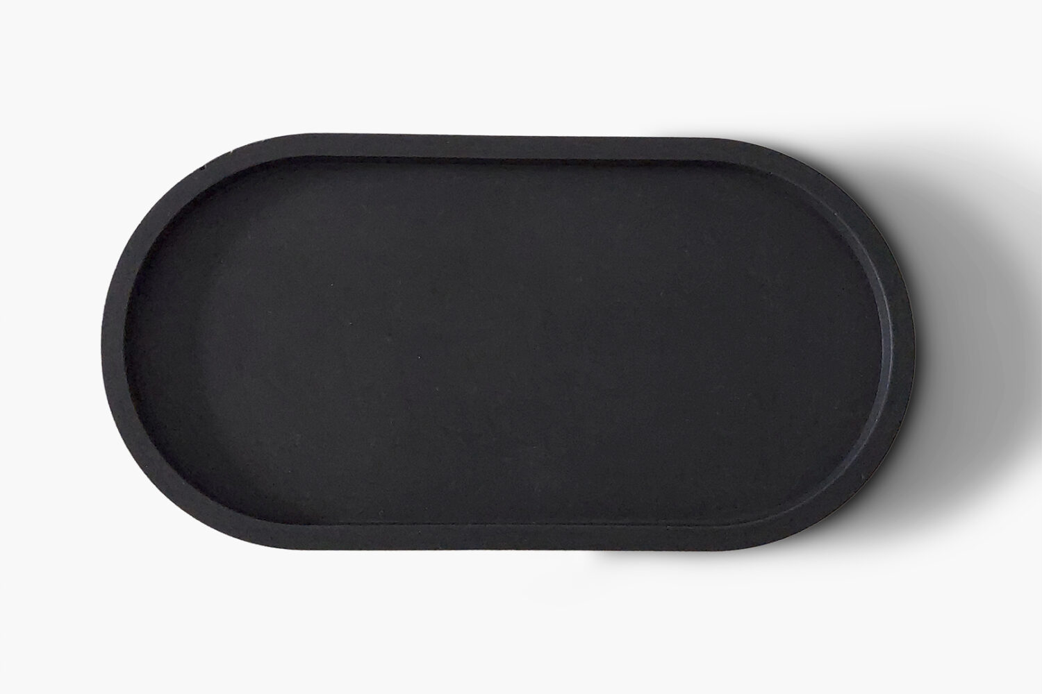 Smoky Black Pill Shaped Tray