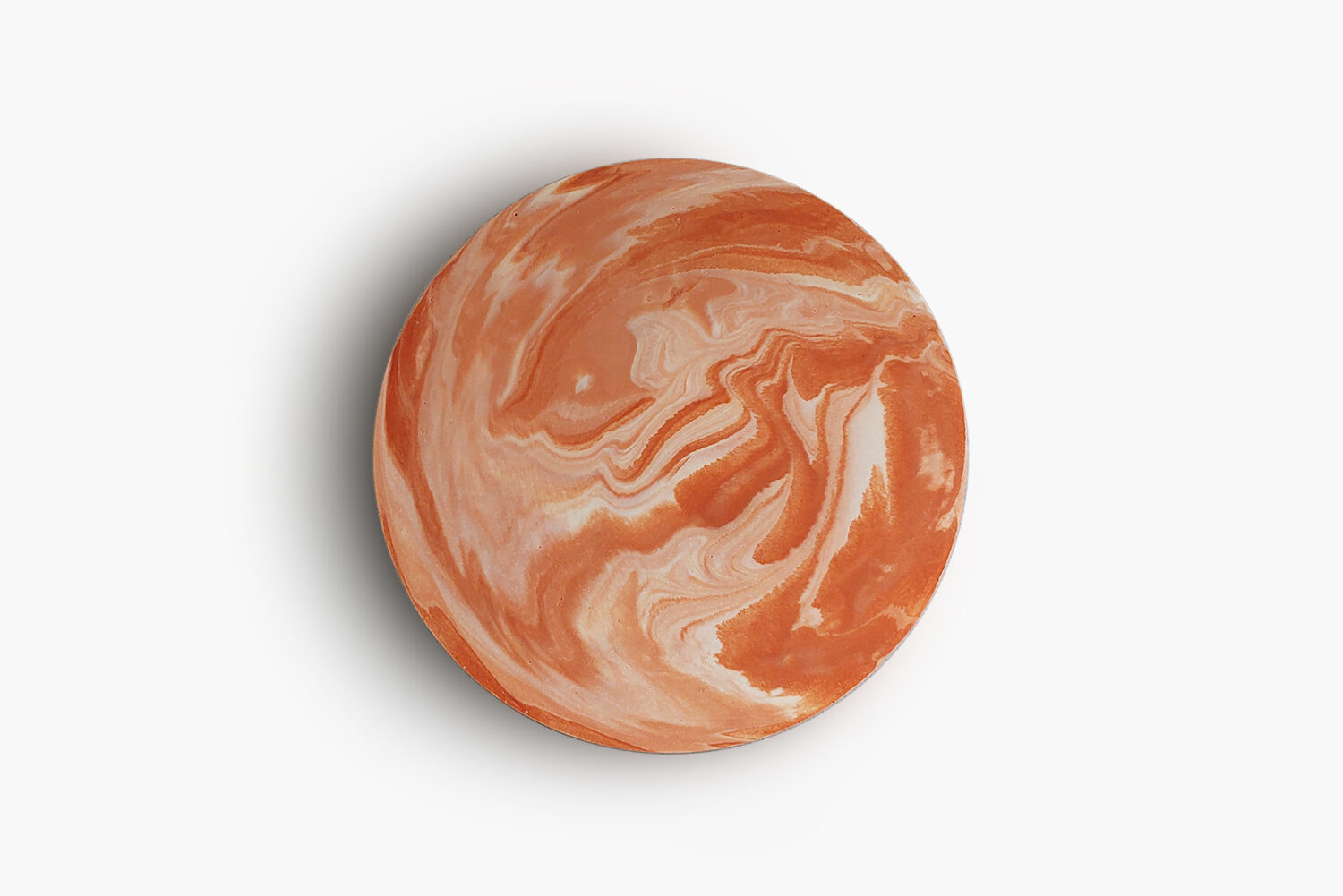 Marble Round Tray - Sunset Glow