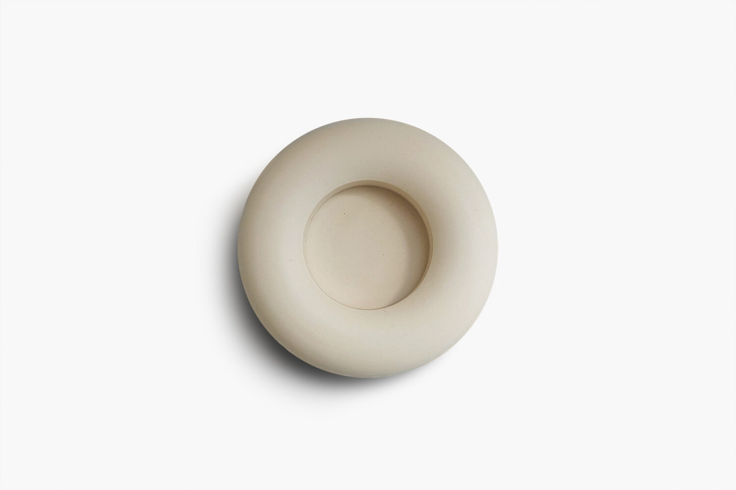 Sand White Round Tea Light Candle Holder