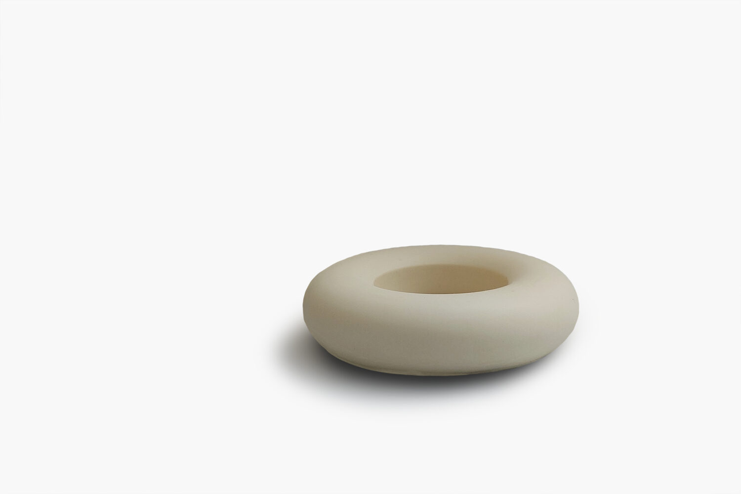 Sand White Round Tea Light Candle Holder - Image 3